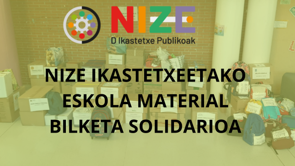 KATARROJARAKO NIZEKO ESKOLA MATERIAL BILKETA SOLIDARIOA